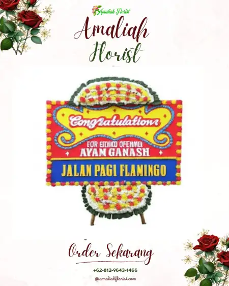 Sewa Papan Bunga Gedung Pernikahan Rancamaya
